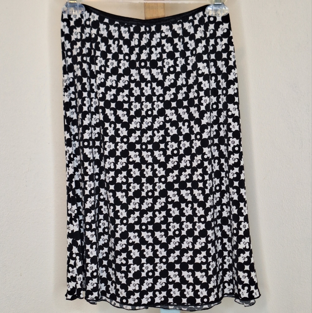 Wrapper Black & White Vintage Skirt